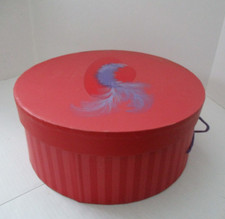 Red Hat Club Round Sturdy Hat Box New