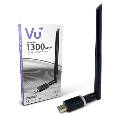 VU+ Dual-Band Wireless USB 3.0 WLAN Adapter 1300 Mbit/s inkl. 6dBi Antenne - Bild 6 von 6