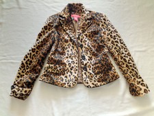 A/line Women's Leopard Patern 4-petite Beautiful Super Soft Jacket