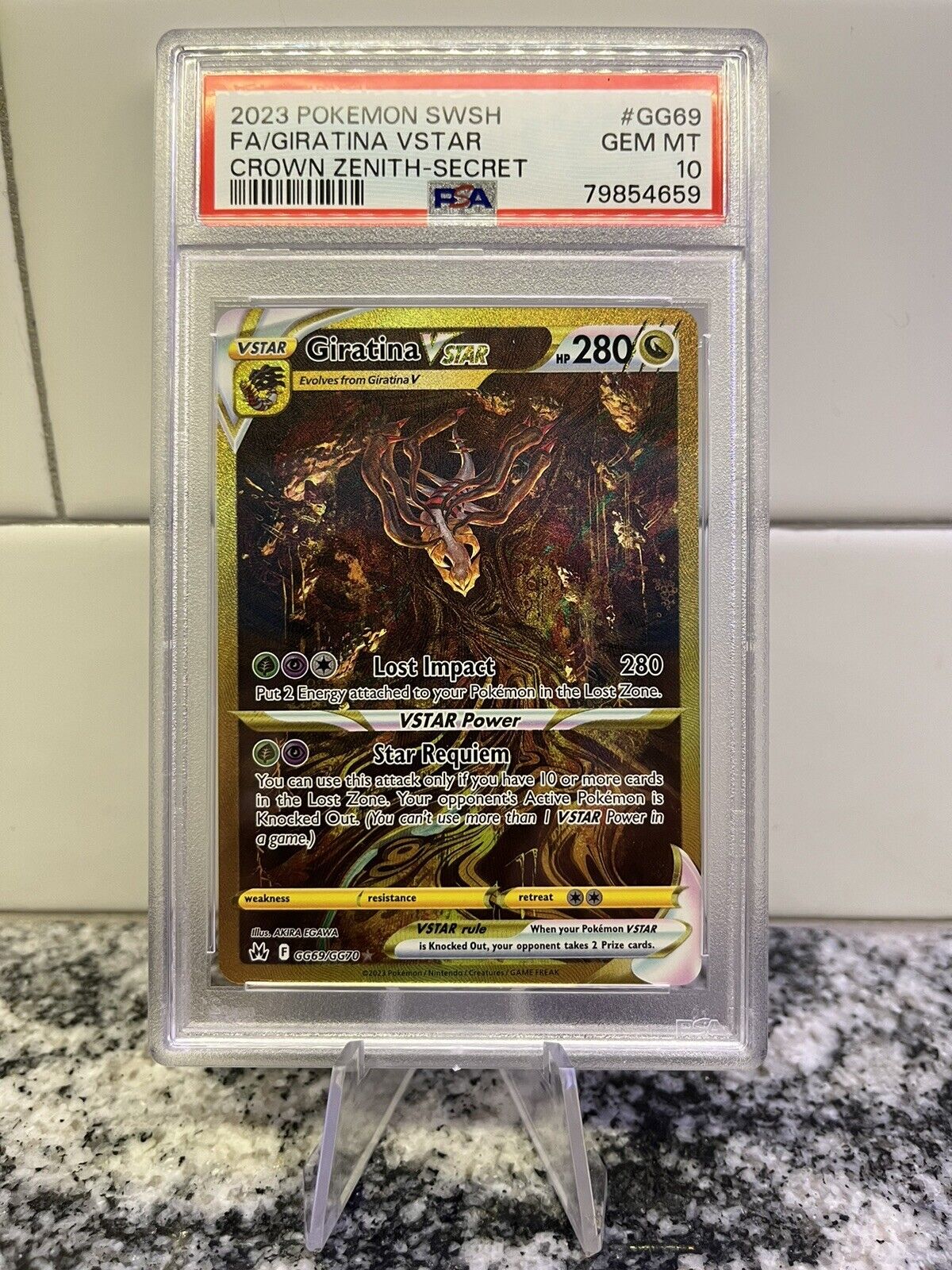  Pokemon - Regigigas Vstar GG55/GG70 - Crown Zenith - Galarian  Gallery - Ultra Rare Alternate Art : Toys & Games