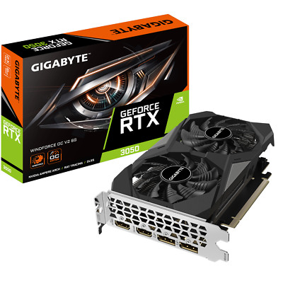 Gigabyte RTX 3050 Windforce 2 OC V2 6GB video card GDDR6 PCI E 4.0 X 16 96 bit