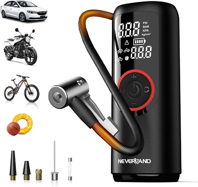 Tire Inflator Portable Air Compressor - 5X Faster 150 PSI Electric Air Pump for 