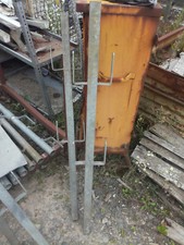 40x40mm verzinkte Geländerpfosten 1,2 m für Dachständer Kurbelbock Gerüstbock 