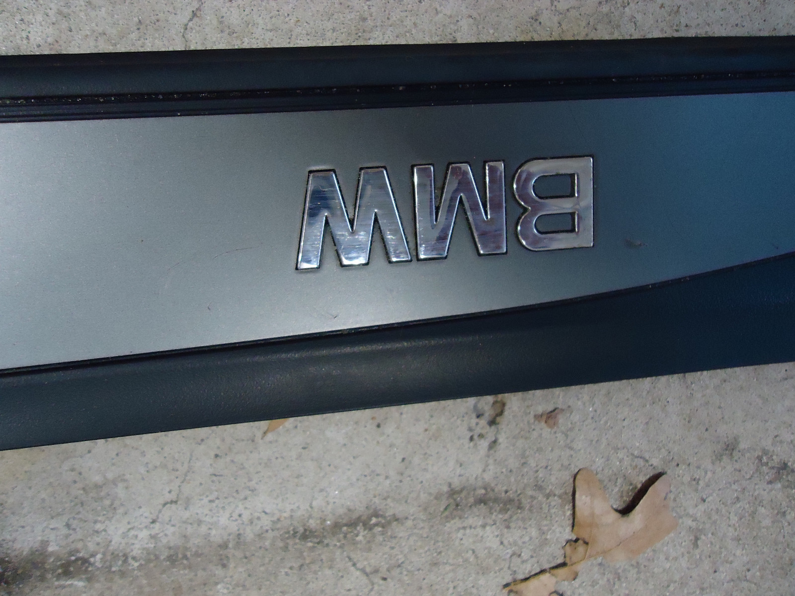 BMW E60 front rear door sills kick plate sill finisher chrome trim