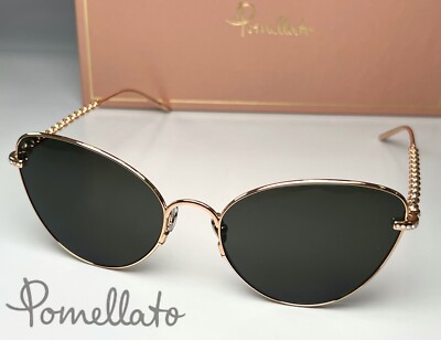 Pomellato Black and Gold Sunglasses Round Frame Pomellato PM0060S Sunglasses | FREE Shipping - Go-Optic.com main image 2