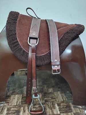 Tapis de selle sans arbre premium pour équitation Western