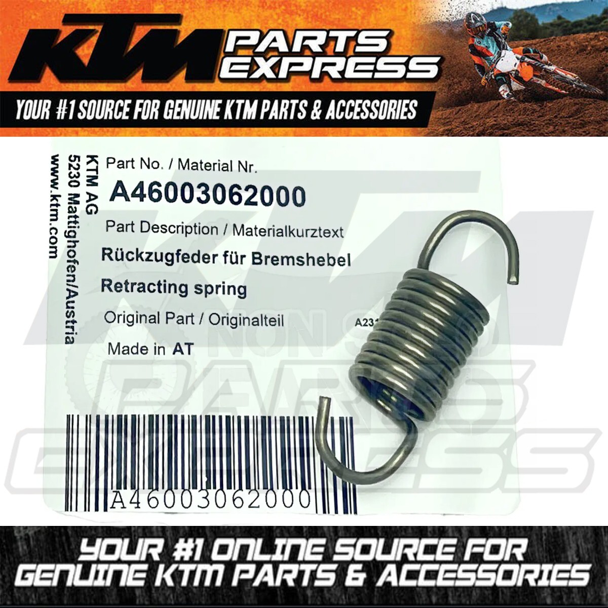 KTM ハスクバーナ GASGAS リアスプリング KTM GASGAS HUSQVARNA FOOT BRAKE LEVER SPRING RETRACTABLE 125