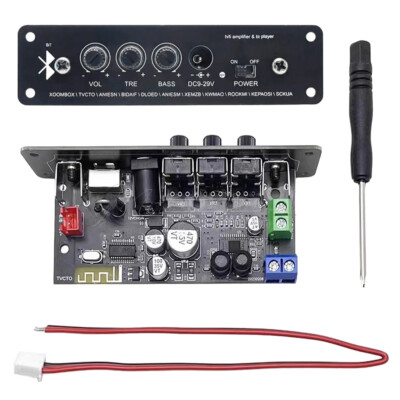 DC 12V HIFI Bluetooth 5.1 Amplifier Board Audio Car Amplifier MP3 Player Module