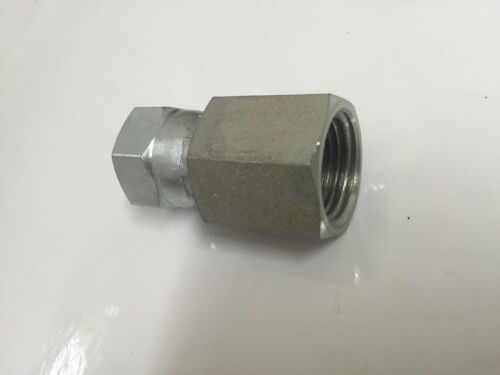 6506-04-04 1/4" FEMALE NPT x 1/4" FEMALE JIC SWIVEL ADAPTER FITTING