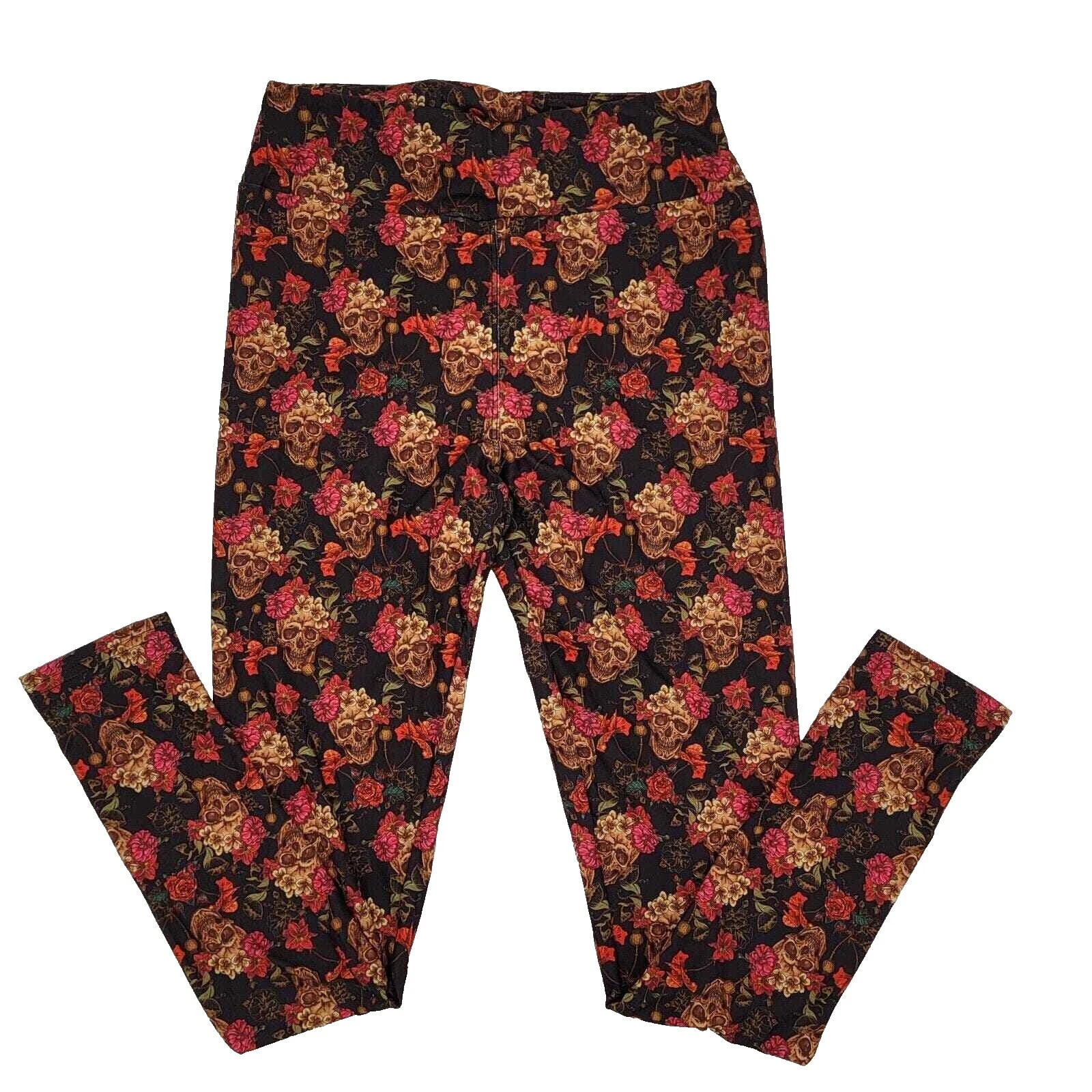Leggings Floral Casual Grafite para mulheres