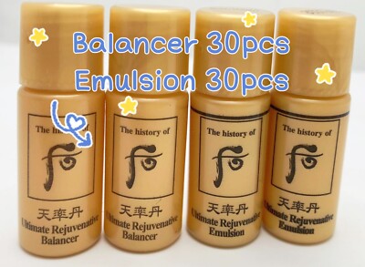[US STOCK] The history of Whoo Ultimate Rejuvenating Balancer +Emulsion 30set