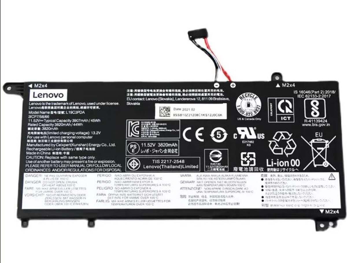 Genuine Battery L19C3PDA L19D3PDA L19M3PDA For Lenovo ThinkBook 14 15 G3 G2  New