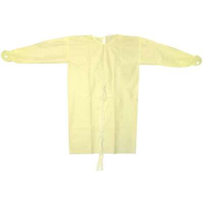 Maxill AAMI Level 2 Isolation Gowns,Elastic Cuff ,XL,Yellow,100/Case.