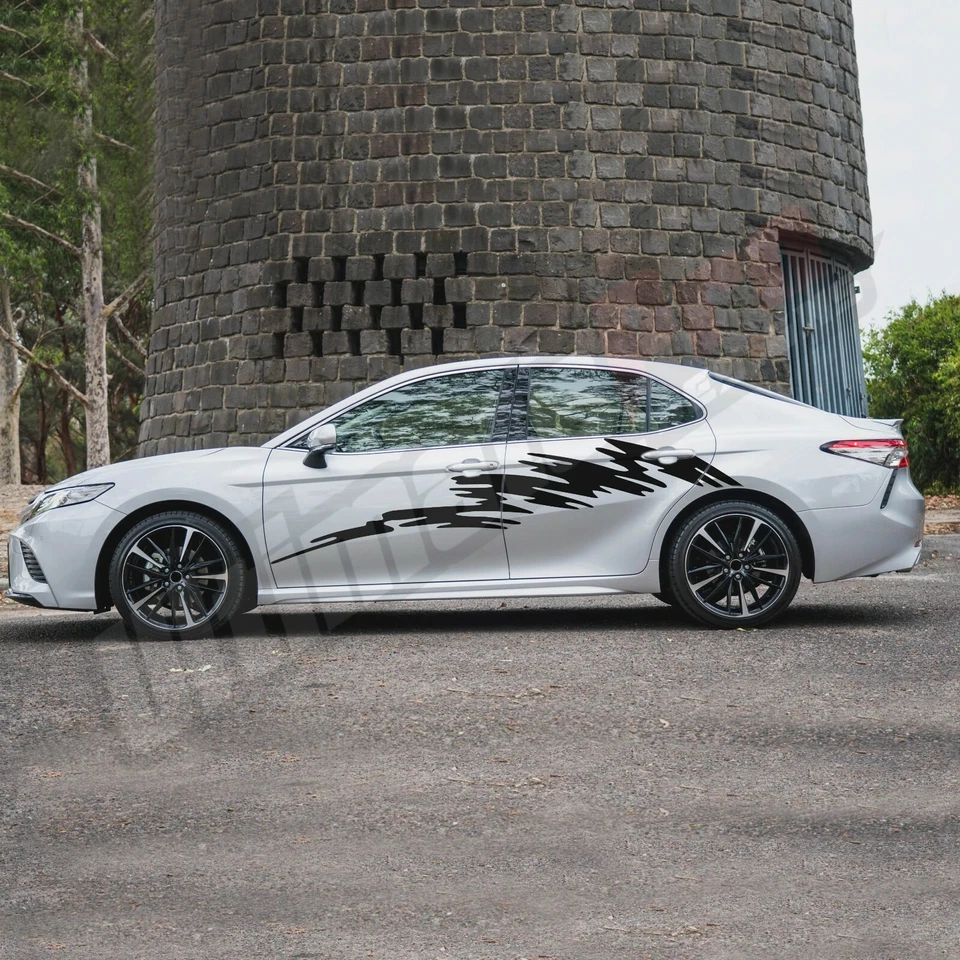 Kit gráfico Wave Surf para Toyota Camry XSE XV70 XLE calcomanía a rayas pegatinas vinilo Foto 3 de 4