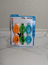 Dolfino Swim Goggle for Children, Multi-Color (3 Pack)