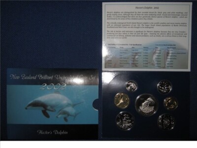 New Zealand - 2002 - Brilliant Uncirculated Coin Set- Hector's
