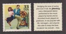 JITTERBUG DANCE - 1940's - JUKEBOX - U.S. POSTAGE STAMP - MINT CONDITION