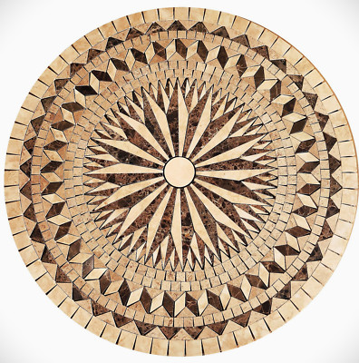 Floor Marble Medallion - 32  inches - Round