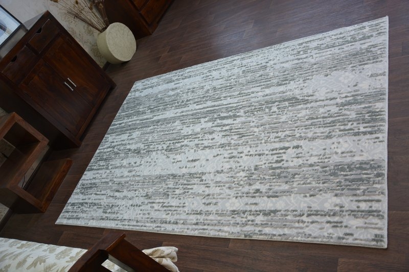 Modern Acrylic Like Wool Area Rug, Grey Rectangular Abstract Carpet | eBay