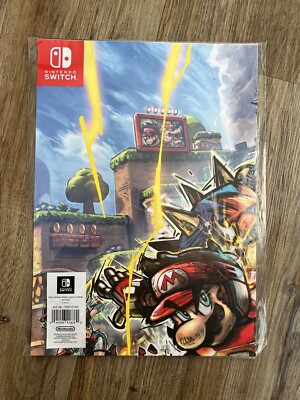Mario Strikers Battle League Football Rare Promo Poster Nintendo Switch 59x42cm