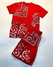 Men  s 100 Authentic Reason 2 P Set T-shirt Medium Sweat Shorts Medium