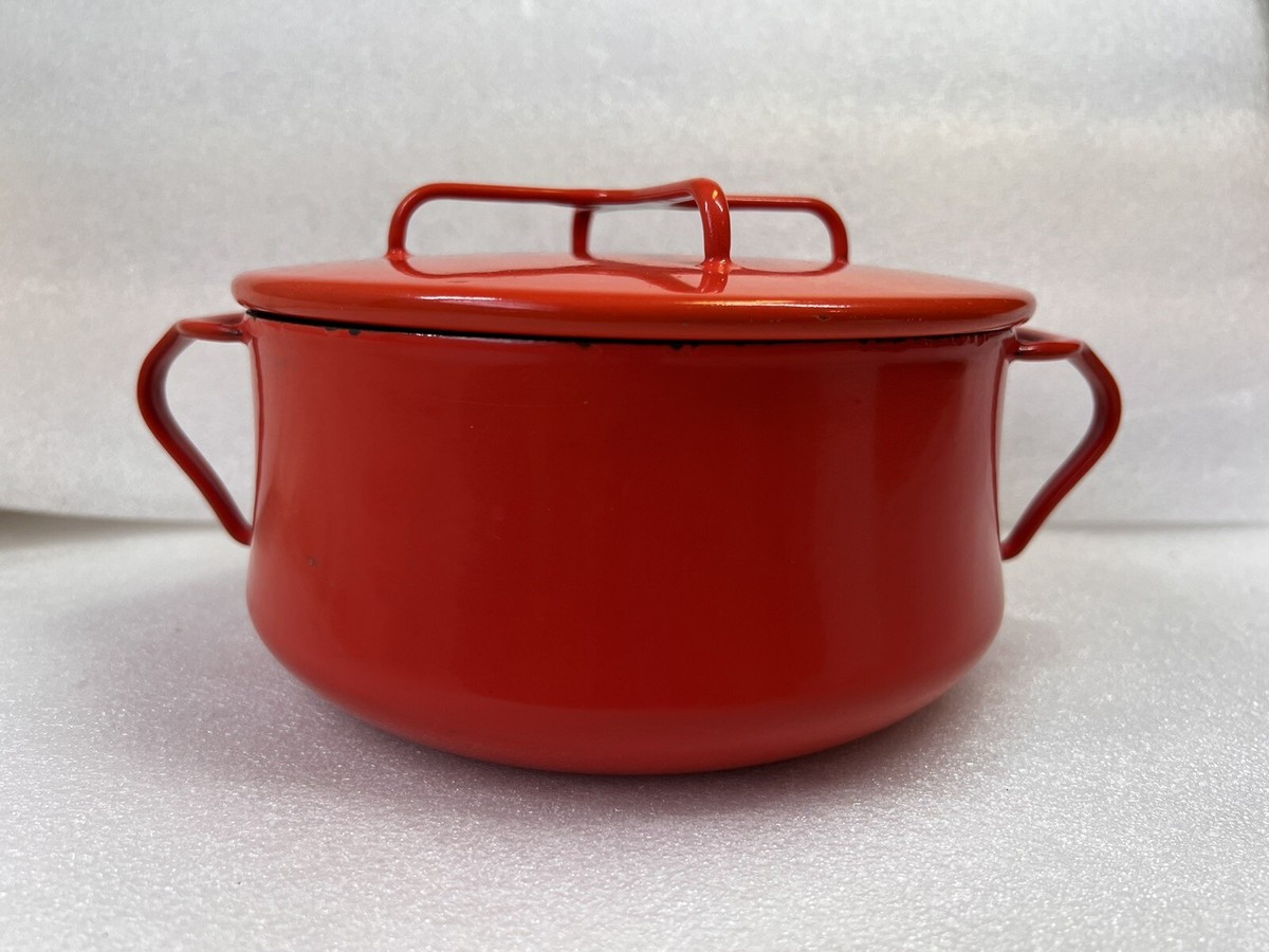 VINTAGE 1960's Dansk Designs France IHQ Kobenstyle RED Enamel