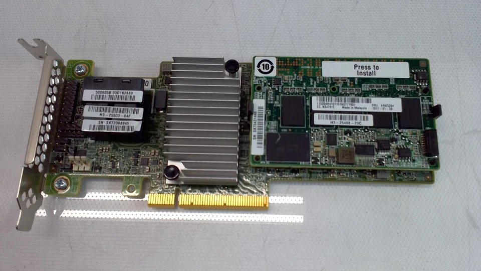 IBM 46C9111 ServeRAID M5210 12 Gb/s 1GB Cache RAID Controller  (Low Profile) - Image 2 of 4