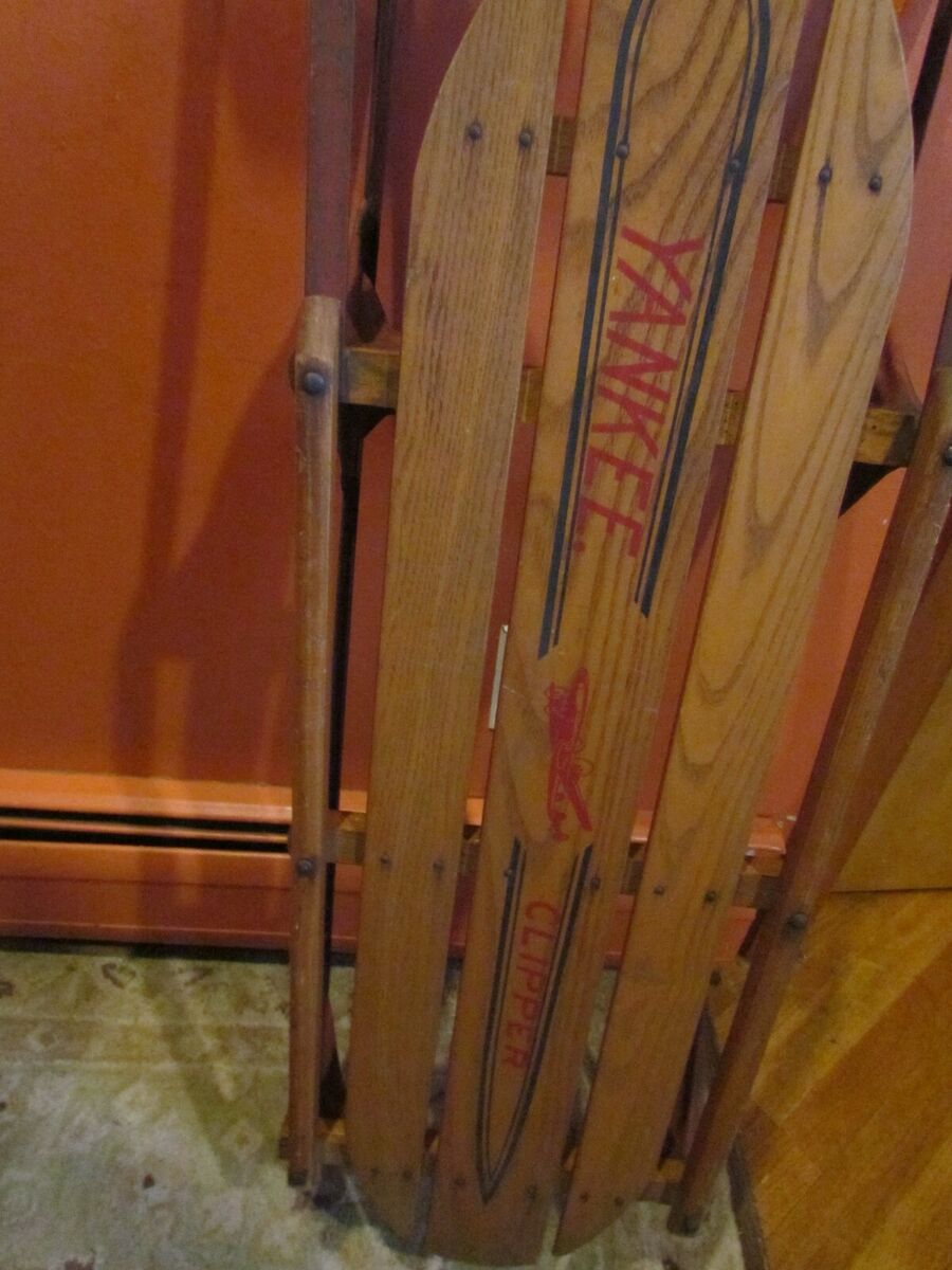 Vintage Yankee Clipper Flexible Flyer Model 13-L Wooden Sled Vintage Yankee Clipper Flexible Flyer Model 13-L Wooden Sled