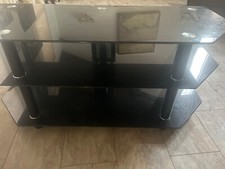 glass black tv table buy one get one free pick up only