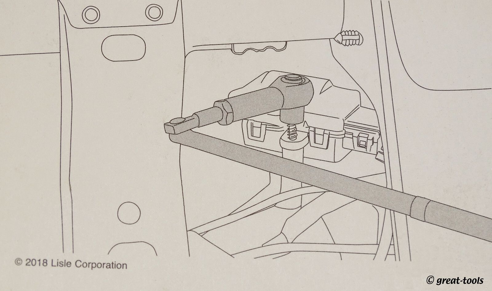 ACTUATOR MOTOR WRENCH SET automotive A/C under dash ratchet tool