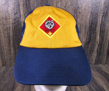 Official BSA Cub Scouts Wolf Official Yellow-Blue Cap Hat Adjustable Size S/M