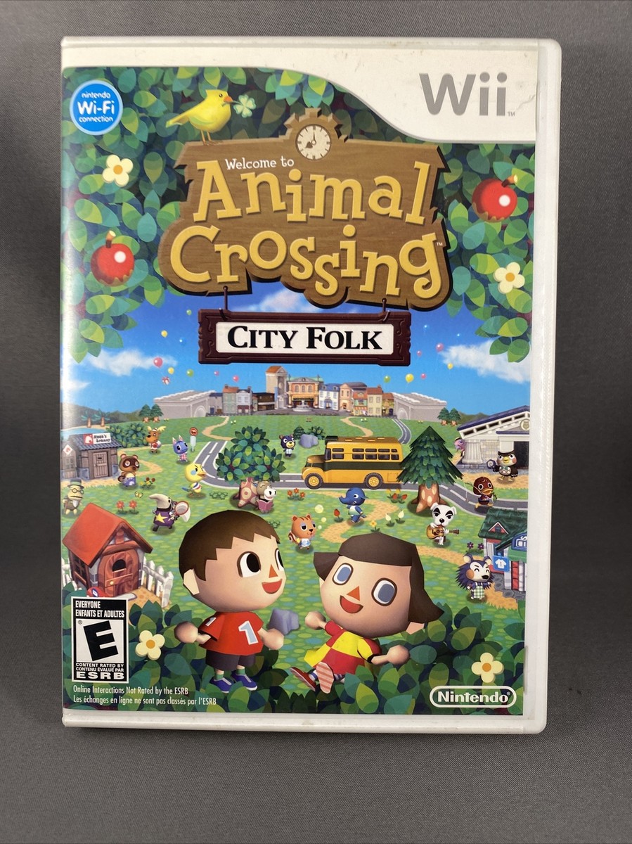 Animal Crossing - City Folk - Nintendo Wii - Rare 