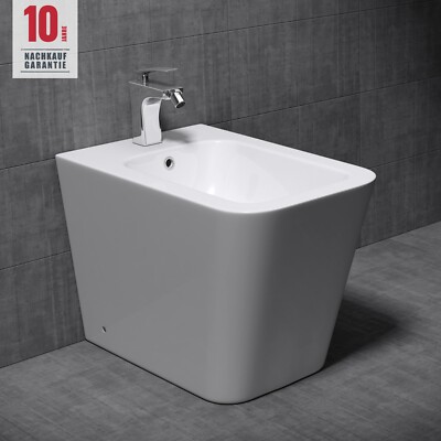 Wand Bidet Keramik Bidet Hänge-Bidet WC-Bidet Formschön Weiß Düren112