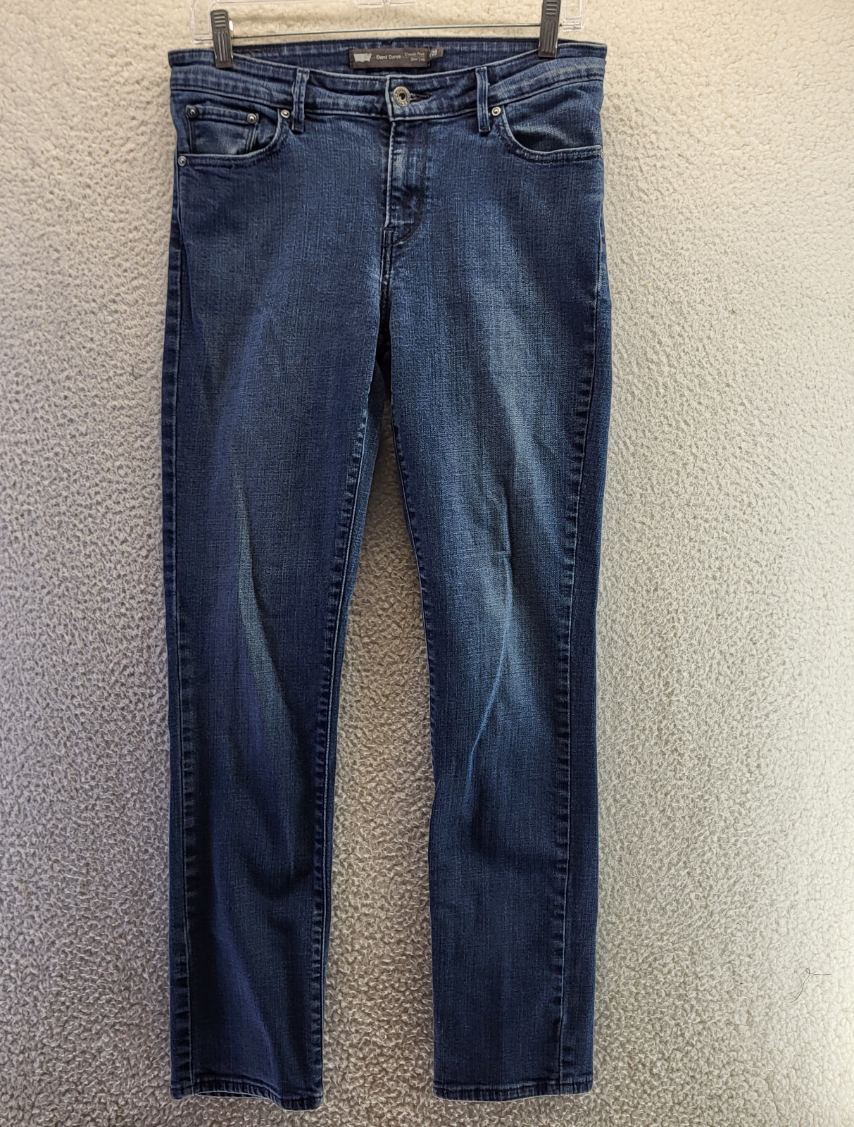 Levi's Demi Curve Jeans Womens 8 /29 Blue Mid Rise Slim Skinny Leg Denim Red Tag thumbnail 2