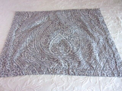 Threshold Gray and White Paisley/Batik Standard Pillow Shams--2
