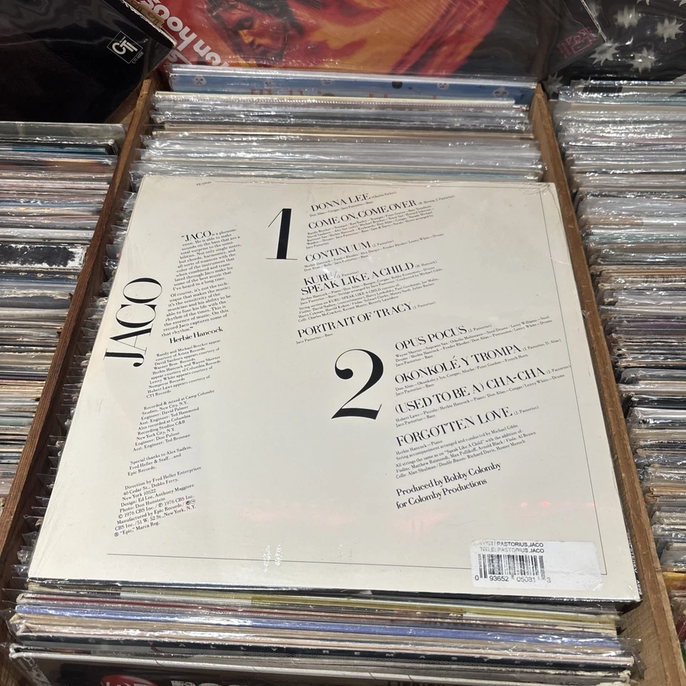 Jaco Pastorius  Epic PE 33949 US SEALED VINYL LP / NOS - Image 2 of 2