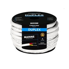 6 Gauge 2 Conductor Marine Wire 18 ft Tinned Copper Duplex Round 6/2 AWG for