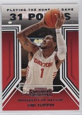 2020 Panini Contenders Draft Picks Playing the Numbers Game Obi Toppin #5 17t2