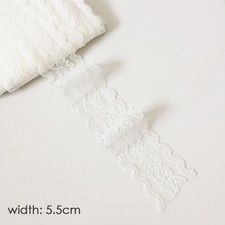ELASTIC Stretch LACE TRIM Sewing Ribbon Craft Dress Lingerie Bridal Headband