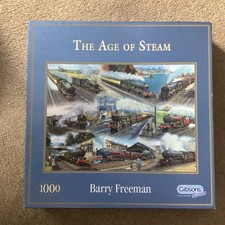 Gibsons x1000 Piece Age of Steam (9 Trains) Jigsaw Puzzle - 69x49cm