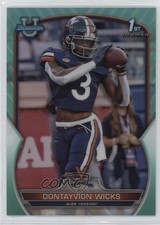 2022 Bowman U Chrome Aqua Refractor 183/299 Dontayvion Wicks #96 17jx
