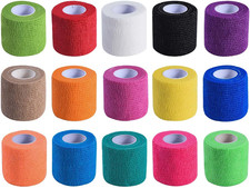 15 Pack 2 Inch x 5 Yards Self Adhesive Bandage Breathable Cohesive Bandage Wrap