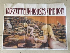 Vintage Original Led Zeppelin “House Of The Holy” Poster Rare OG Band 33.5”x24”