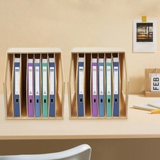 Desktop File Holder, 8 Slots Paper Filing Holder, Paper Storage Filing Organizer
