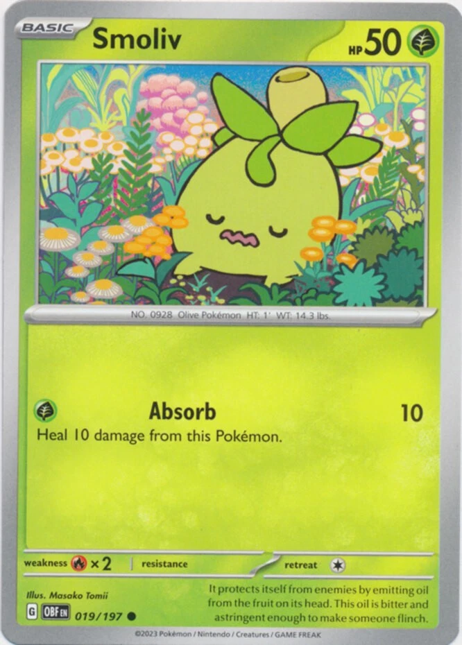 Grass Pokmon Pokmon TCG Common Individual Collectible Card Game Cards for  sale | eBay