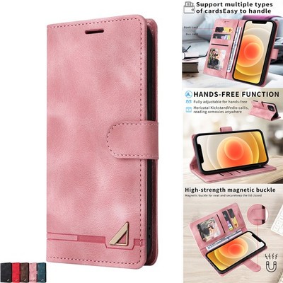 Leder Magnetische Brieftasche Fall Abdeckung Für iPhone 16 Pro Max 15 Plus 14 13