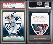 PSA 9 2018 Panini Crusade #7 Aaron Judge HOLO SILVER PRIZM   MINT