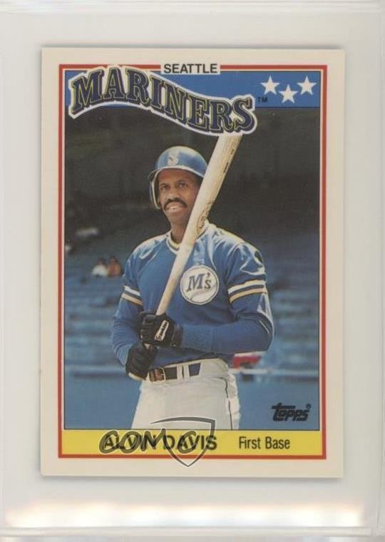 1988 Topps United Kingdom Minis Tiffany Alvin Davis #17 1b8