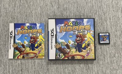 Mario Hoops 3 on 3 (Nintendo DS, 2006) Complete CIB - TESTED & Working !