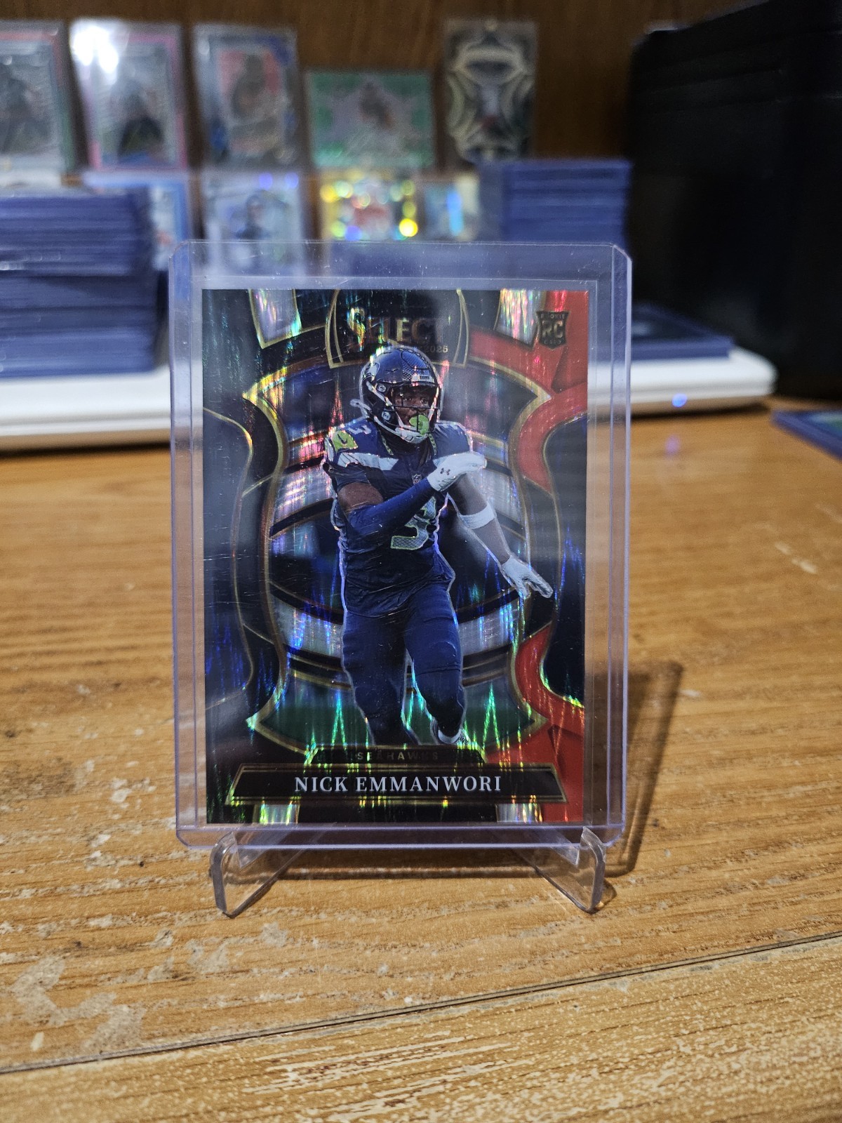 2025 Panini Select - Concourse Nick Emmanwori #15 Black & Red Shock Prizm (RC)
